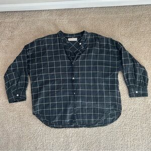 Barrel sleeve boxy blouse